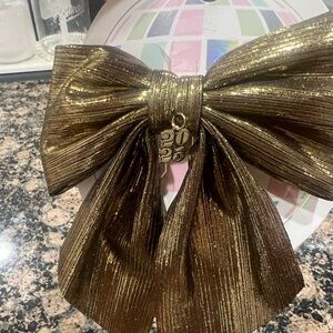 Target Gold Hair Bow with 2025 Charm